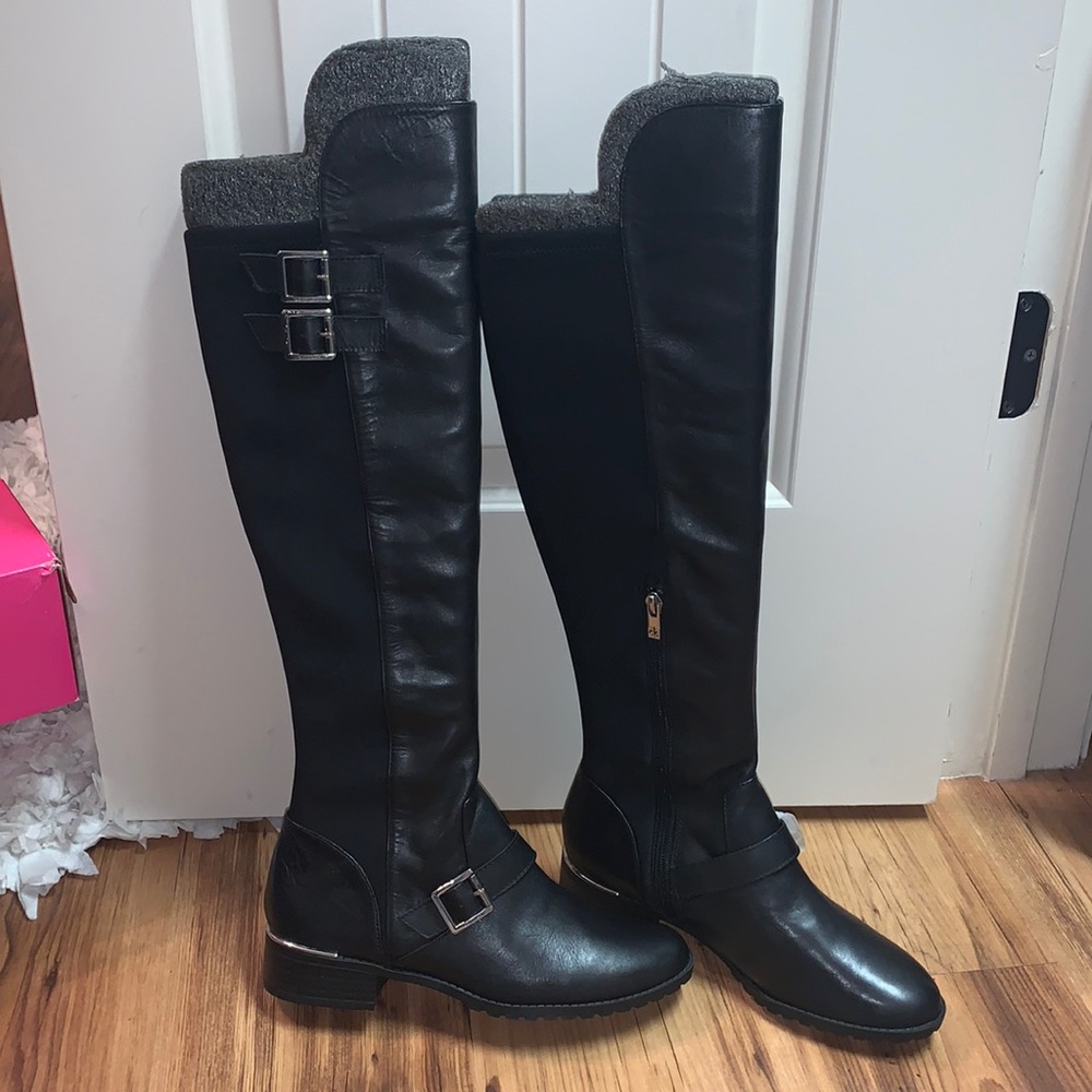 Calvin Klein Black Knee High Boots